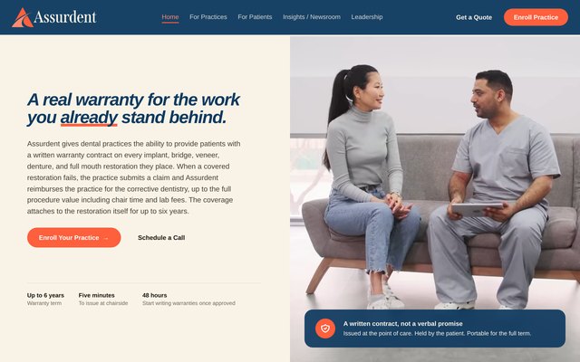 Assurdent website preview