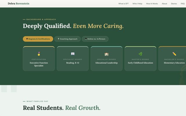 Debra Borenstein website preview